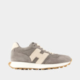 H601 Allacciato H Patch Sneakers - Hogan - Leather - Grey
