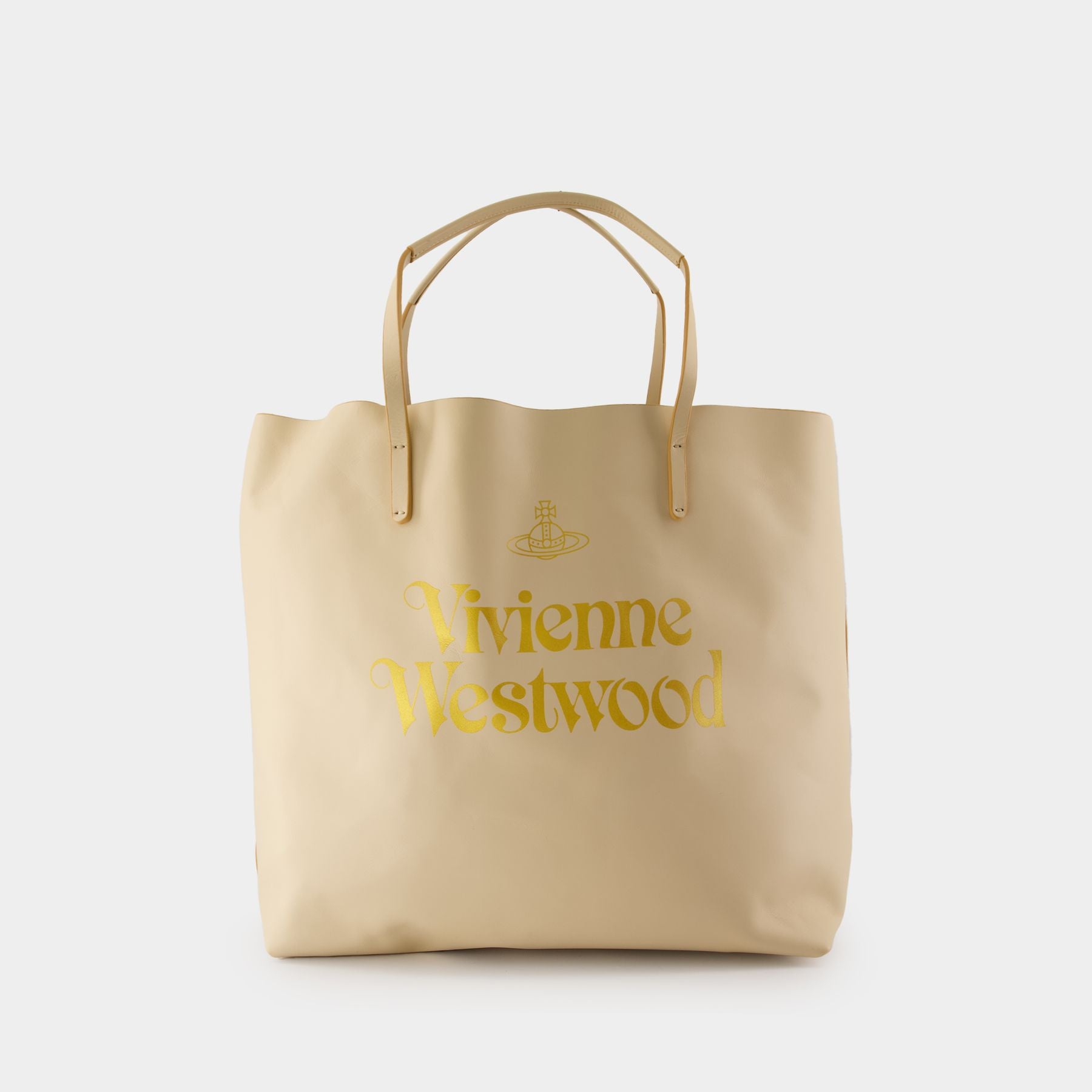 Vivienne Westwood ケース ベージュ Studio Travel Bag - Vivienne Westwood - Leather - Beige