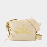 Carrie Camera Shoulder Bag - Vivienne Westwood - Leather - Pink/Gold