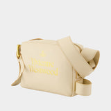 Carrie Camera Shoulder Bag - Vivienne Westwood - Leather - Pink/Gold