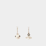 Luzie Earrings - Vivienne Westwood - Brass - Silvered