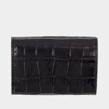 Envelope Billfold Wallet - Vivienne Westwood - Leather - Black