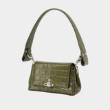 Hazel Small Purse - Vivienne Westwood - Leather - Khaki