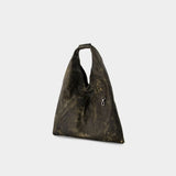 Classic Japanese Shoulder Bag - MM6 Maison Margiela - Leather - Black