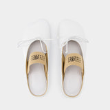 Slipper Ballerinas - MM6 Maison Margiela - Leather - White