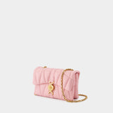 Kleio Mini Shoulder Bag - Versace - Leather - Pink