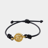 Bracelet - Versace - Leather - Black