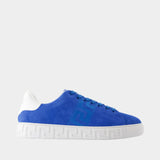 Sneakers - Versace - Suede - Blue