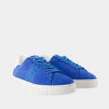 Sneakers - Versace - Suede - Blue