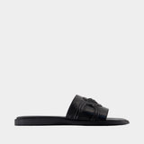 Sandals - Versace - Leather - Black