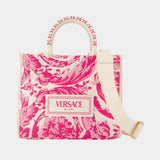 Shopping bag - Versace - Leather - Pink