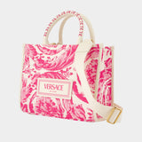 Shopping bag - Versace - Leather - Pink