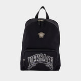 Backpack - Versace - Nylon - Black