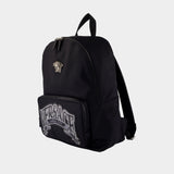 Backpack - Versace - Nylon - Black