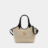 Mini Tote Bag - Versace - Leather - Beige