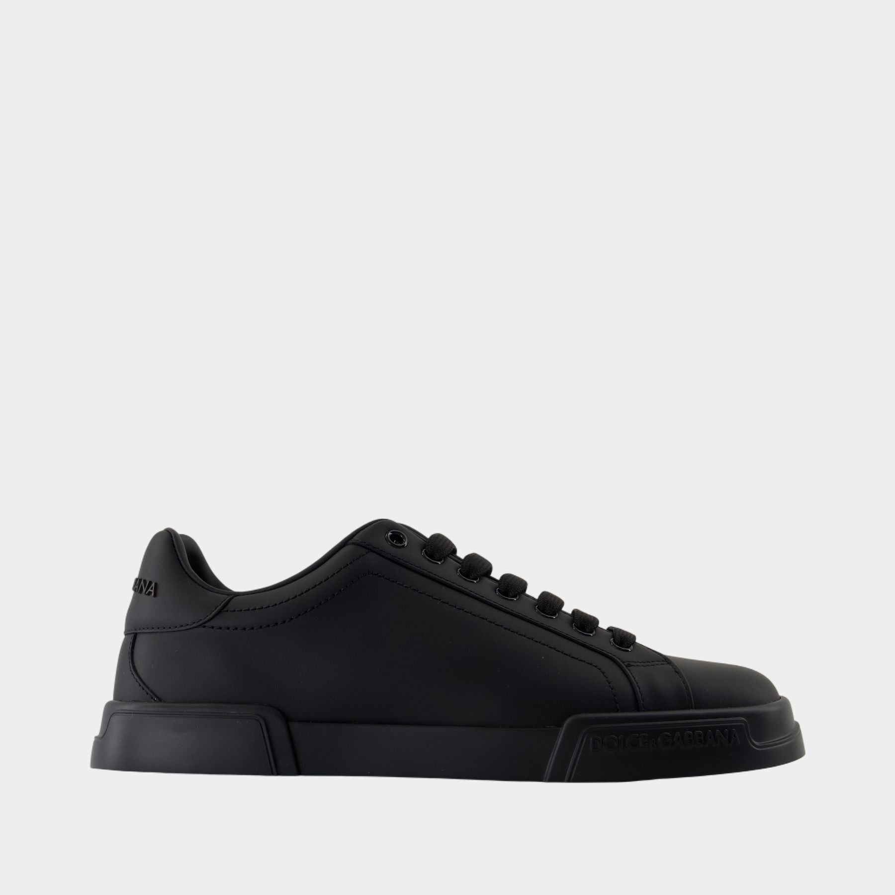 【関税＆送料込み】Dolce & Gabbana Port.Light Strobel Sneak Port.light Strobel Sneakers - Dolce&Gabbana - Leather - Black