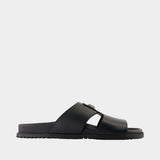 Casual sandals - Dolce&Gabbana - Leather - Black