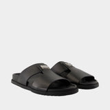 Casual sandals - Dolce&Gabbana - Leather - Black