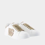 Port.light Strobel Sneakers - Dolce&Gabbana - Leather - White