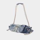 Scrunch-D Small Shoulder Bag - DIESEL - Cotton - Blue