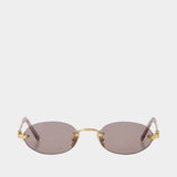 0mu A54s Sunglasses - Miu Miu - Acetate - Gold