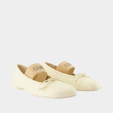 Ballerina flats – MM6 Maison Margiela – Leather – Ivory