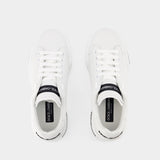 Portofino Low-Top Sneakers - Dolce&Gabbana - Leather - White