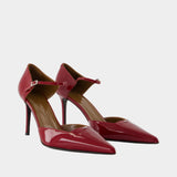 Raquel 85 Pumps - Giuseppe Zanotti - Leather - Red