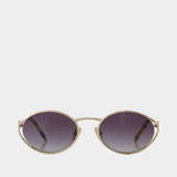 0mu 52ys Sunglasses - Miu Miu - Acetate - Black