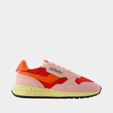 Sneakers Reelwind Low - Autry - Suede - Pink
