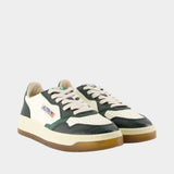 Medalist Low Sneakers - Autry - Leather - Green