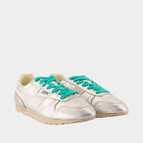 Windspin Low Sneakers - Autry - Leather - Silver