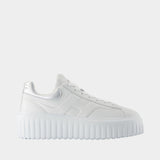 H Stripes Sneakers - Hogan - Leather - White