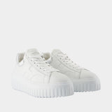 H Stripes Sneakers - Hogan - Leather - White