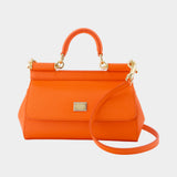 Sicily Crossbody - Dolce&Gabbana - Leather - Orange