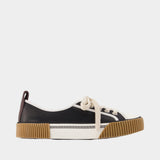 Sneakers - Versace - Leather - Black