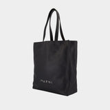 Museo Soft New Large Shopper Bag - Marni - Leather - Black
