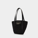 Small Shopper Bag - Marni - Raffia - Black