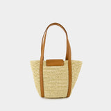 Small Shopper Bag - Marni - Raffia - Neutral