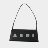 Museo Shoulder Bag - Marni - Leather - Black