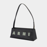 Museo Shoulder Bag - Marni - Leather - Black