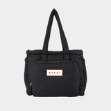 Puffy Shopper Bag - Marni - Synthetic - Black