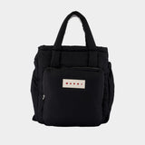 Puffy Shopper Bag - Marni - Synthetic - Black