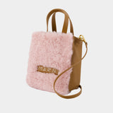 Museo Soft Shopper Bag - Marni - Leather - Pink