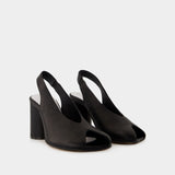 Court shoes - MM6 Maison Margiela - Leather - Black
