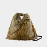 Japanese Shoulder Bag - MM6 Maison Margiela - Synthetic - Beige/Green