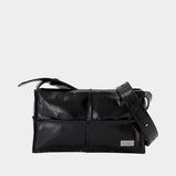 Top Handle Mini Crossbody - MM6 Maison Margiela - Leather - Black