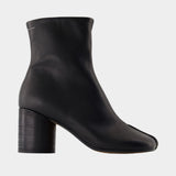 Ankle Boots - MM6 Maison Margiela - Leather - Black