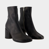 Ankle Boots - MM6 Maison Margiela - Leather - Black