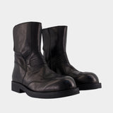 Ankle Boots - MM6 Maison Margiela - Leather - Black